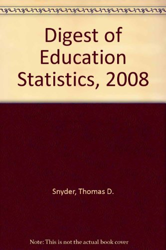 Book Digest Of Education Statistics, 2008 free
