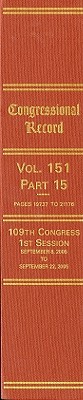 Book Congressional Record, Volume 151-part 15 free