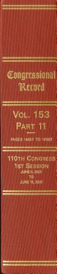Book Congressional Record, V. 153, PT. 11, June 6, 2007 to June 15, 2007 free