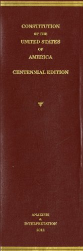 Book Constitution Of The United States Of America: Analysis & Interpretation free