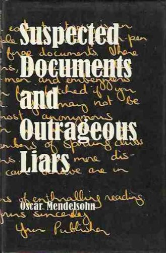 Book Suspected documents and outrageous liars free