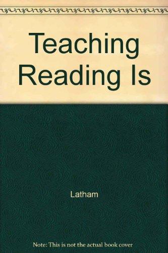 Book Teaching Reading Is free