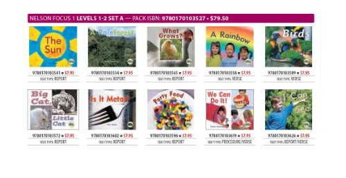 Book Nelson Focus 1, Set A: 10 Books free
