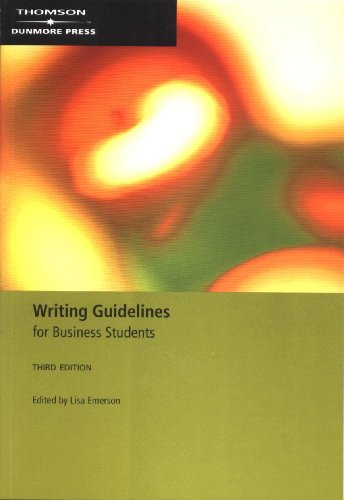 Book Writing Guidelines for Business Students free