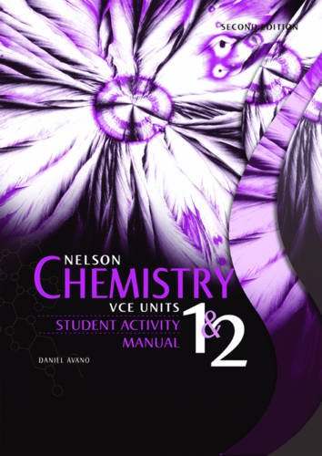 Book Nelson Chemistry For Vce Units 1 And 2 Student Activity Manual free