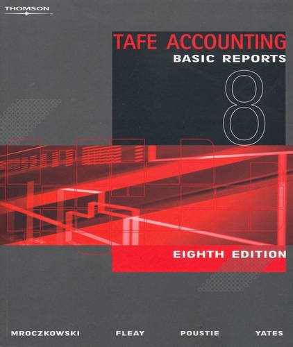 Book Tafe Accounting: Basic Reports free