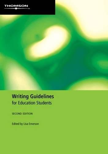 Book Writing Guidelines for Education Students free