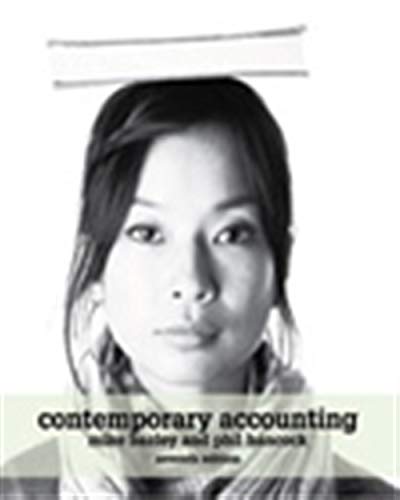 Book Contemporary Accounting With Student Resource Access 12 Months free