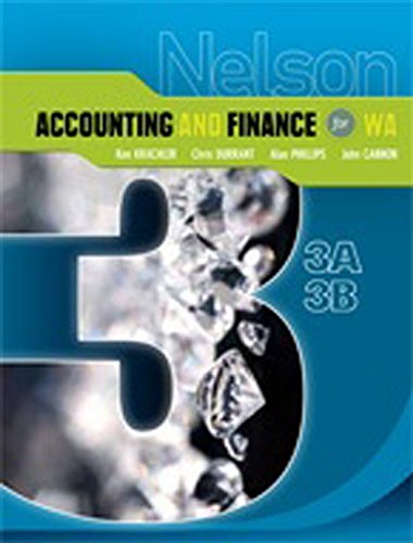 Book Nelson Accounting And Finance For Wa 3a-3b free