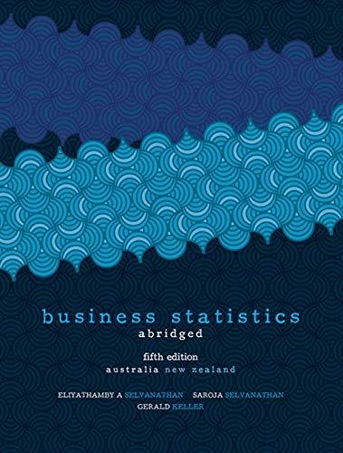 Book Business Statistics - Abridged: Australia New Zealand Edition with Student Resource Access 12 Months free