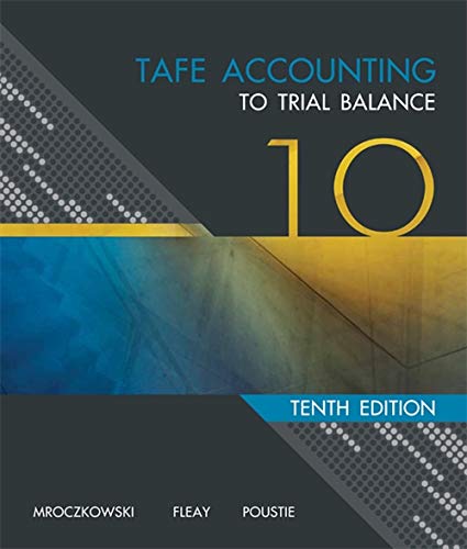Book TAFE Accounting: To Trial Balance free