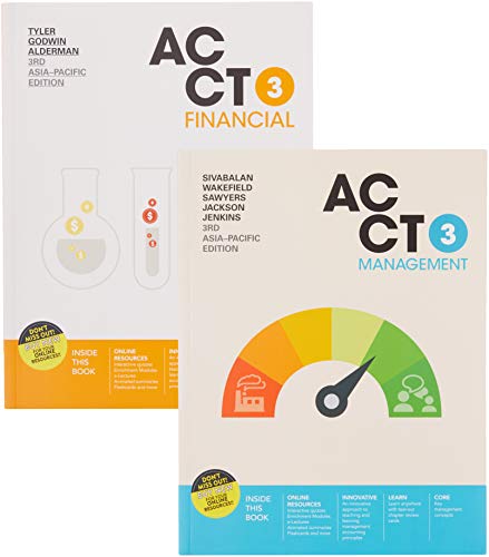 Book Bundle: ACCT3 Financial with Student Resource Access for 12 Months + ACCT3 Management with 12 Month Student Resource Access free