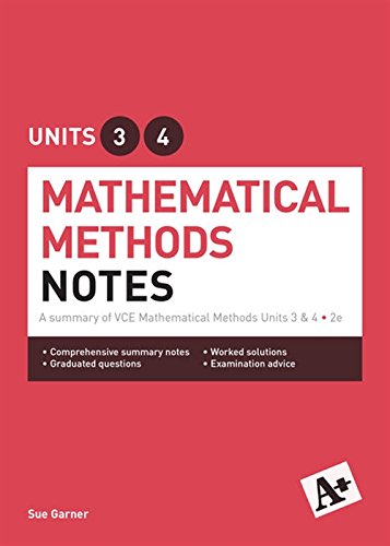 Book A+ Mathematical Methods Notes VCE Units 3 & 4 free