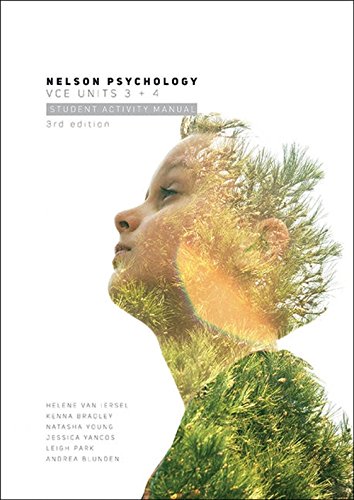 Book Nelson Psychology VCE Units 3 & 4 Student Activity Manual free