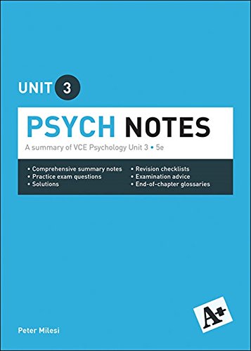 Book A+ Psych Notes VCE Unit 3: A summary of VCE Psychology Unit 3 free