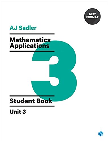 Book Sadler Mathematics Applications Unit 3 Revised Edition free