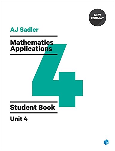 Book Sadler Mathematics Applications Unit 4 Revised free