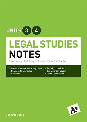 Book A+ Legal Notes VCE Units 3&4 Student Book free
