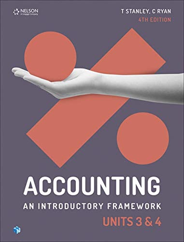 Book Accounting: An Introductory Framework Units 3 & 4 Student Book free