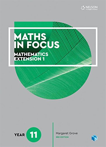 Book Maths in Focus 11 Mathematics Extension 1 Student Book with 1 Access Codes free