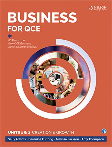 Book Business for QCE: Units 1 & 2: Creation and Growth Student Book with 1 Access Code for 26 Months free