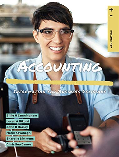 Book Accounting: Information for Business Decisions Accounting: Information for Business Decisions free
