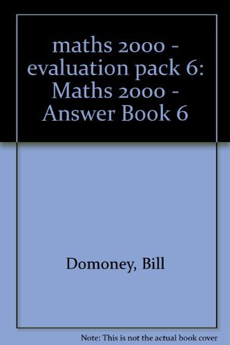 Book Maths 2000 Answer Book 6 free