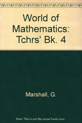 Book World of Mathematics: Tchrs' Bk. 4 free