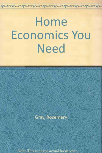 Book Home Economics You Need free