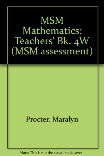 Book Msm Mathematics (msm Assessment) (bk. 4w) free