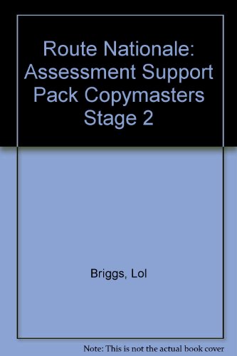 Book Route Nationale - 2 Assessment Support Pack Copymasters free