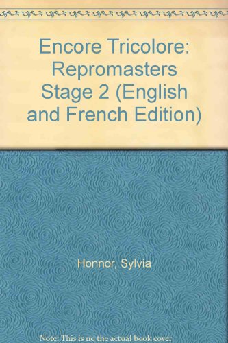 Book Encore Tricolore (English and French Edition) free