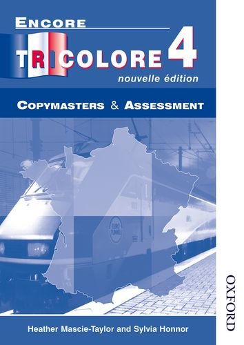 Book Encore Tricolore Nouvelle 4 Copymasters and Assessment free