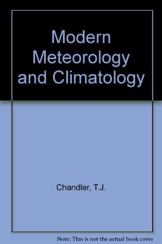 Book Modern Meteorology and Climatology: An Introduction free