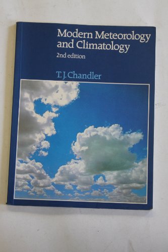 Book Modern Meteorology and Climatology: An Introduction free