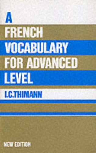 Book French Vocabulary For Advanced Level free