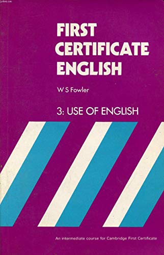 Book First Certificate English, 3:use Of English free