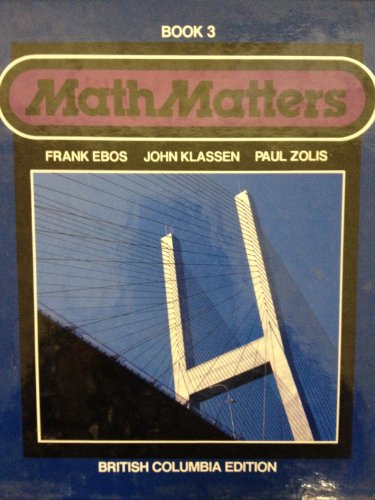 Book Math Matters Book 3 BC Edition free