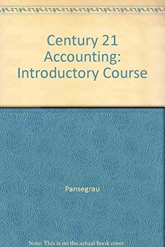 Book Century 21 Accounting: Introductory Course free