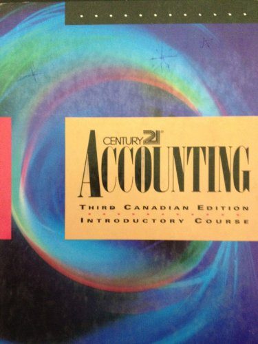 Book Century 21 Accounting 3/E Canadian Edition free
