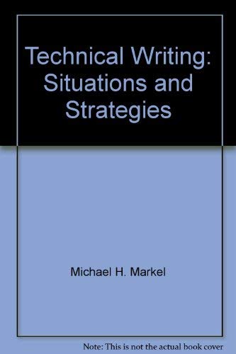 Book Technical Writing: Situations and Strategies free