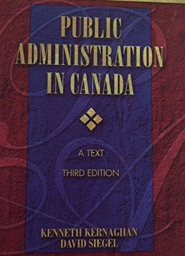 Book Public administration in Canada: A text free