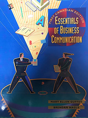Book ESSENTIALS OF BUSINESS COMMUNICATION, 1ST CANADIAN free