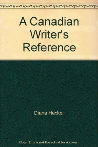 Book A Canadian Writer's Reference free