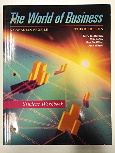 Book The World of business: A Canadian profile, third edition free