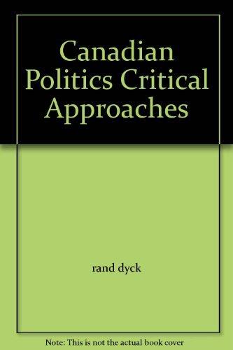 Book Canadian Politics Critical Approaches free