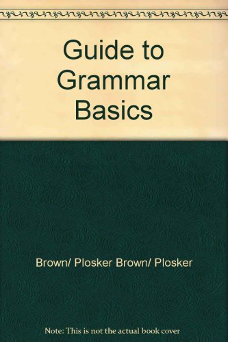 Book Guide to Grammar Basics free