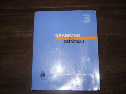 Book Grammar in Context. Book 3 free