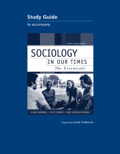Book CDN ED Sociology in Our Times: The Essentials Study Guide free