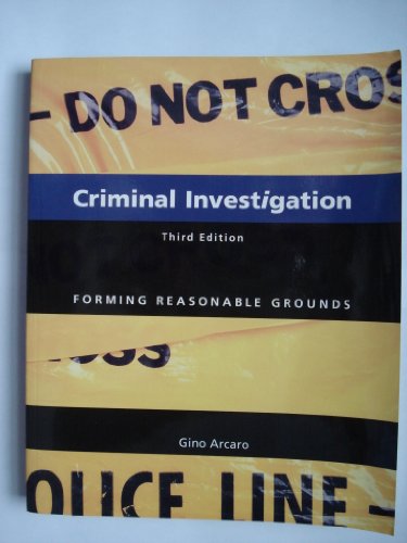 Book Criminal Investigation : Forming Reasonable Grounds free